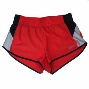 Nike Dri-Fit Running Shorts Red Black